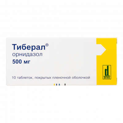 Тиберал 500 мг N10 таблетки покрытые пленочной оболочкой