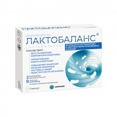 Лактобаланс капс. 378мг №7