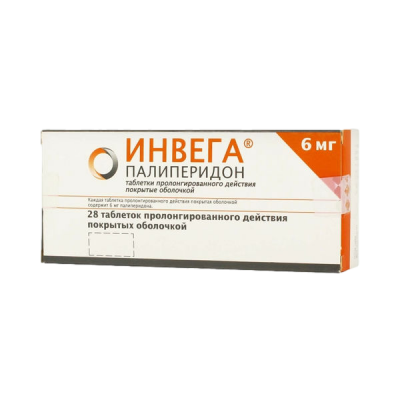 Инвега таб.пролонг.п.о. 6мг №28