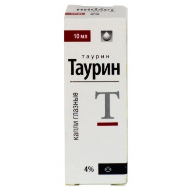 Таурин 4% 10 мл капли глазные