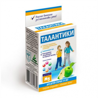 Драже талантики конфеты йогуртовые яблочный сок 70г