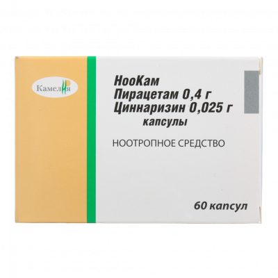 НооКам капс. 400мг+25мг №60