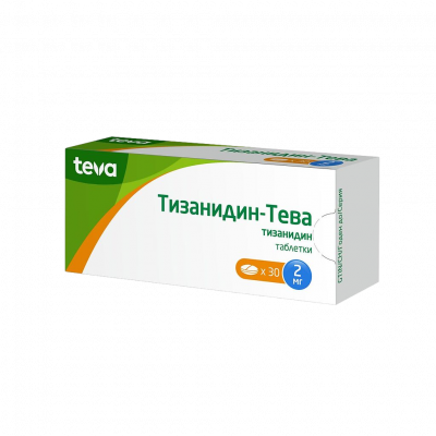 Тизанидин-Тева 2 мг N30 таблетки
