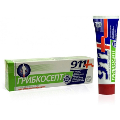 911 грибкосепт гель-бальзам д/рук и ног 100мл