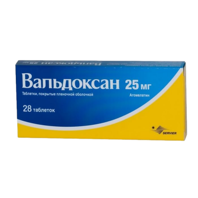 Вальдоксан таб. п.п.о. 25мг №28