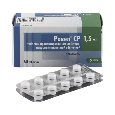 Равел СР 1,5 мг N60 таблетки