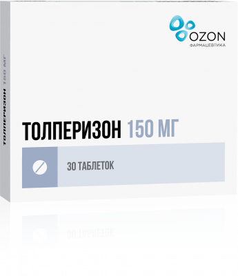 Толперизон 150 мг N30 таблетки