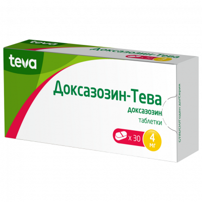 Доксазозин-Тева 4 мг N30 таблетки