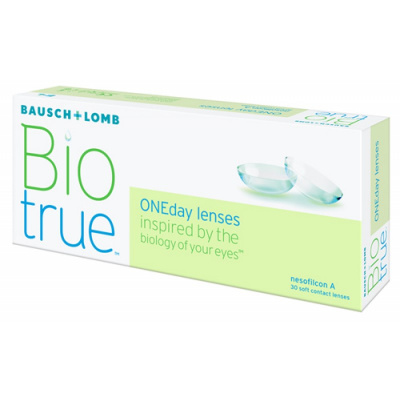Линзы контактные bausch+ lomb biotrue oneday -7,00 N30