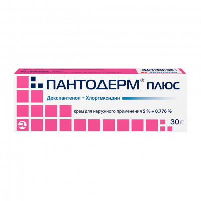 ПАНТОДЕРМ ПЛЮС 5%+0,776% 30г крем для наружного применения