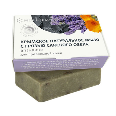 Крымское мыло натуральное с грязью сакского озера beauty-комплекс 100г