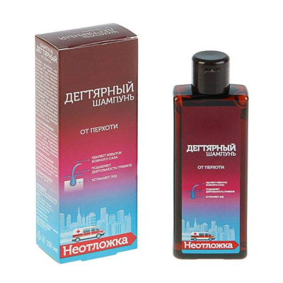 Неотложка шампунь дегтярный п/перхоти 150мл