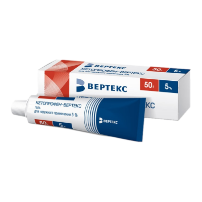 Кетопрофен-Верте гель 5% 50г №1