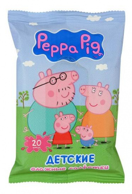 Салфетки влажные детские peppa pig №60