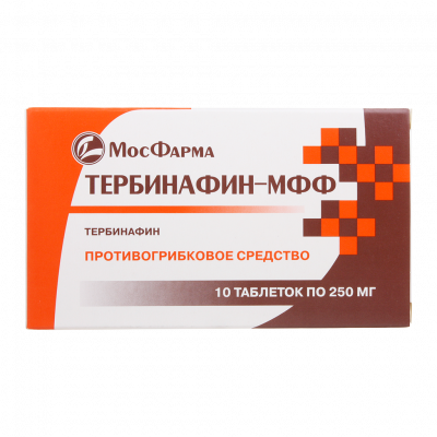 Тербинафин-МФФ 250 мг N10 таблетки