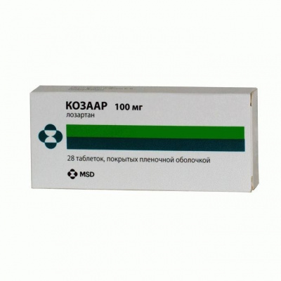 Козаар 100 мг N28 таблетки