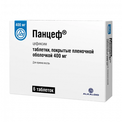 Панцеф 400 мг N6 таблетки