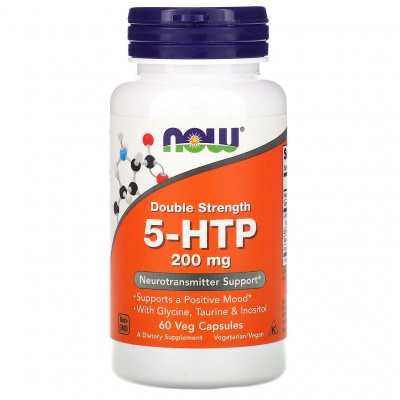 Нау фудс 5-HTP 200мг капс. 670мг №60