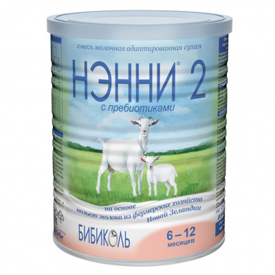 ДП нэнни-2 смесь сух.молочн. с пребиотиками 6-12мес 400г