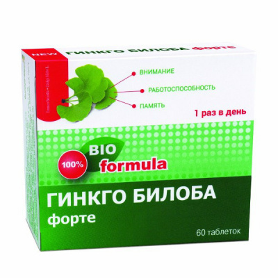 Гинкго Билоба Форте N60 таблетки