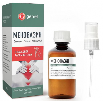 Меновазин р-р 50мл  (насадка-распылитель)