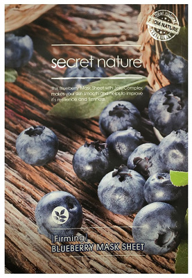 Secret nature маска д/лица укрепляющая черника №1