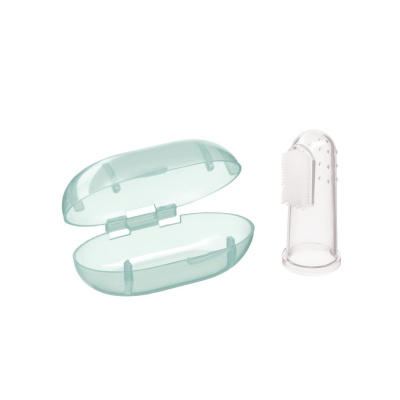 Хэппи беби з/щетка детская на палец finger silicone  (футляр)