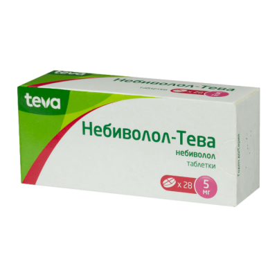 Небиволол-Тева 5 мг N28 таблетки