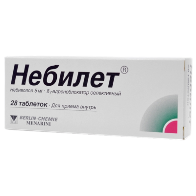 Небилет 5 мг N28 таблетки
