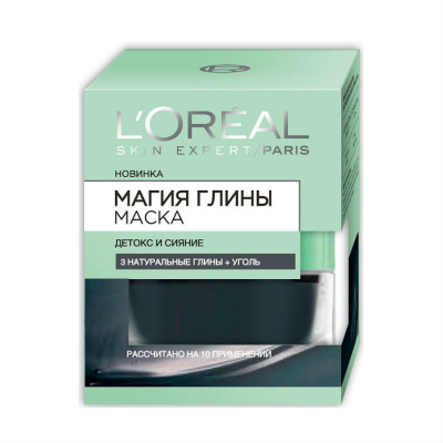 Лореаль магия глины маска детокс и сияние 50мл