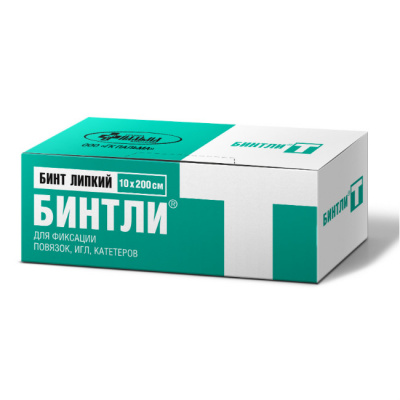 Бинт липкий Бинтли-М 10х200 см