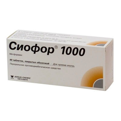 Сиофор 1000 таб. п.п.о. 1000мг №60