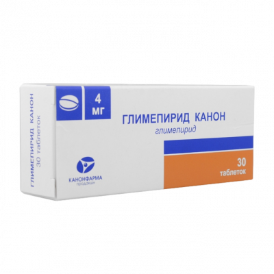 Глимепирид Канон 4 мг N30 таблетки