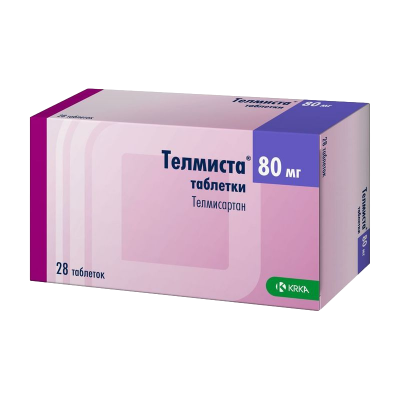 Телмиста 80 мг N28 таблетки