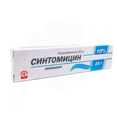 Синтомицин 10% 25 г линимент