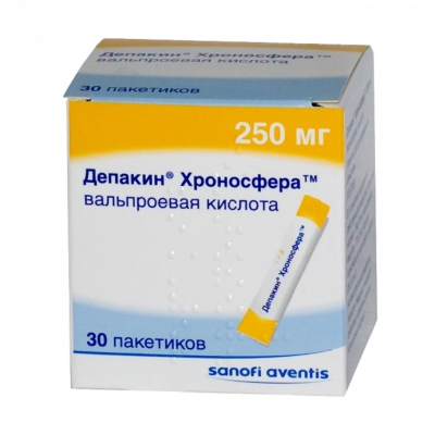 Депакин Хроносфера 250 мг N30 порошок