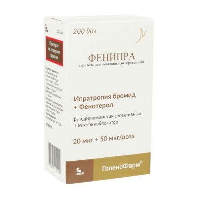 Фенипра аэроз. д/ингал. доз. 20мкг+50мкг/доза 200доз №1