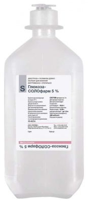 Глюкоза-Солофарм р-р д/инф. 5% 500мл №1