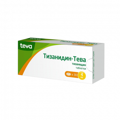 Тизанидин-Тева 4 мг N30 таблетки