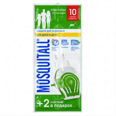 МОСКИТОЛ ЗАЩИТА Д/ВЗРОСЛЫХ пластины от комаров N10+2