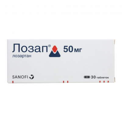 Лозап 50 мг N30 таблетки