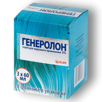 Генеролон спрей наружн. 5% 60мл №3