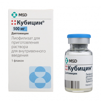 Кубицин лиоф. в/в 500мг №1