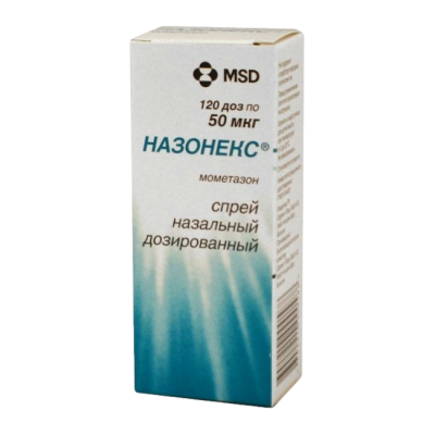 Назонекс 50 мкг/доза 120 доз спрей назальный дозированный
