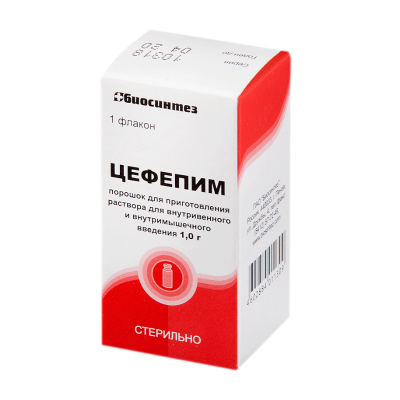 Цефепим пор в/в и в/м 1г №1