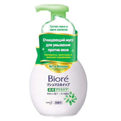 Biore мусс д/умывания против акне 150мл