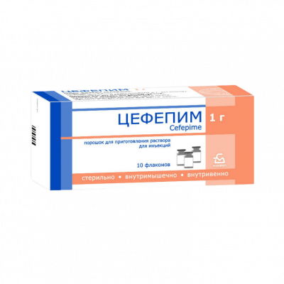 Цефепим пор в/в и в/м 1г №1