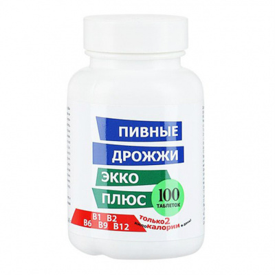Дрожжи пивные Экко плюс таб. №100