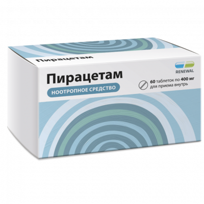 Пирацетам таб. п.п.о. 400мг №60