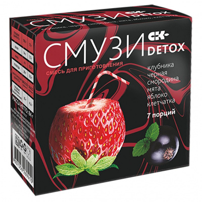 Смузи ск detox мята-клубника-черная смородина-яблоко 12г №7